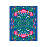 Bold Symmetrical Flowers (Print Only) thumbnail