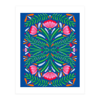 Bold Symmetrical Flowers (Print Only)