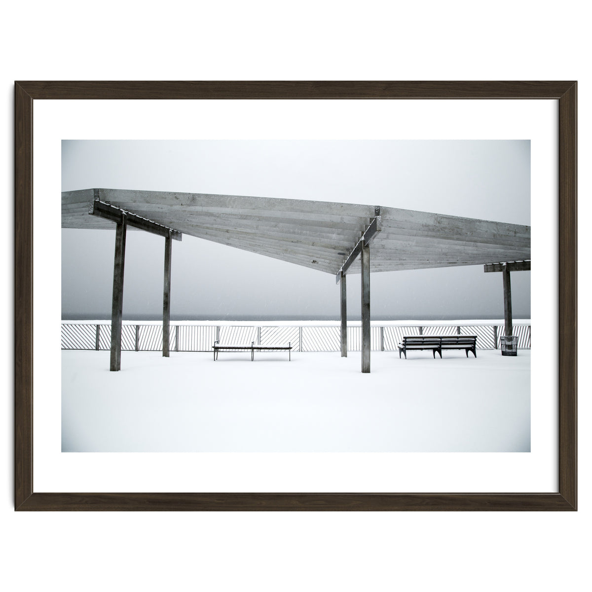 Rest point - Winter seascape