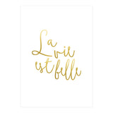 La vie est belle #society6 #typography #buyart (Print Only) thumbnail