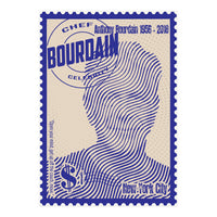 Anthony Bourdain Stamps Art (Print Only)