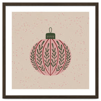 Christmas globe with branches