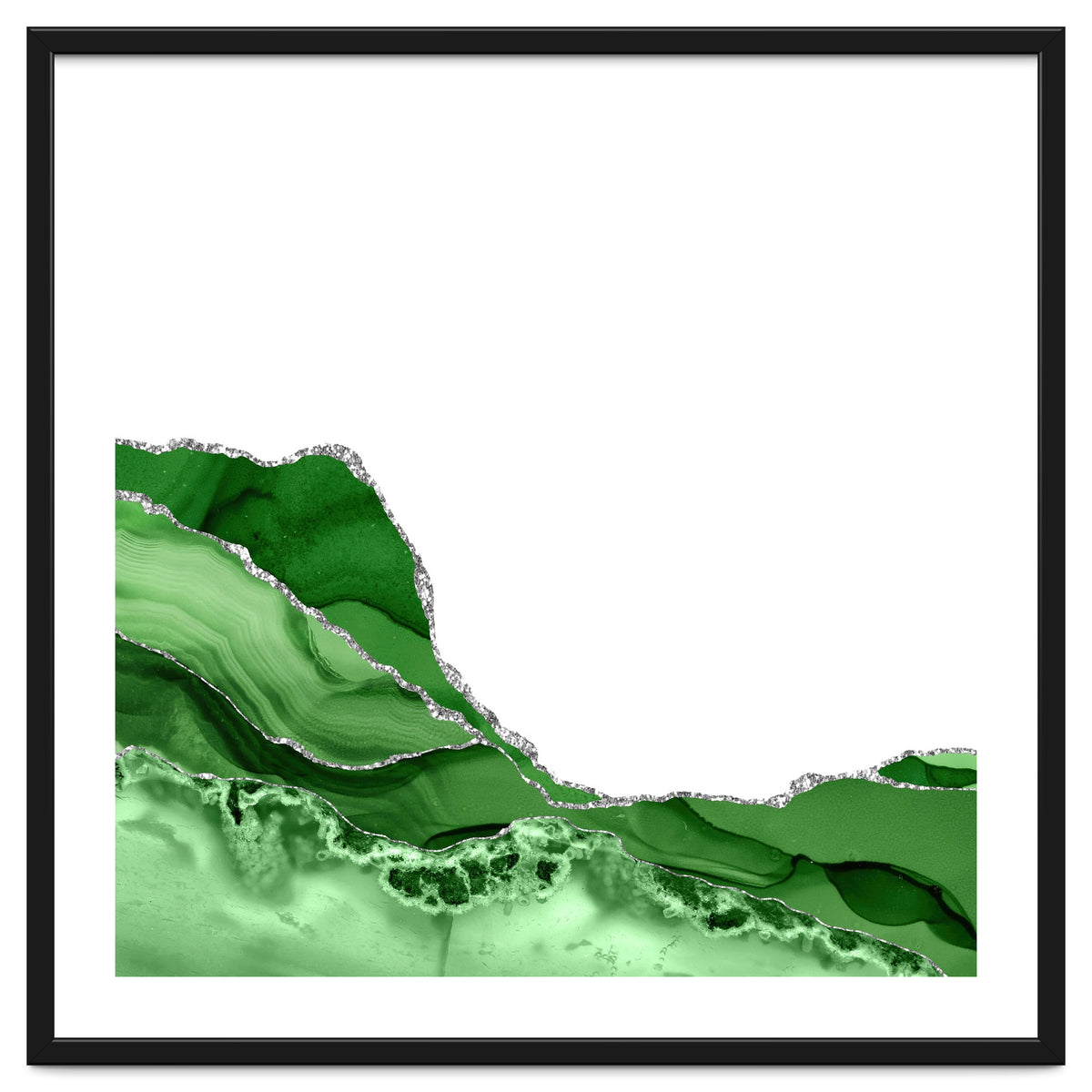 Green & Silver Agate Texture 05