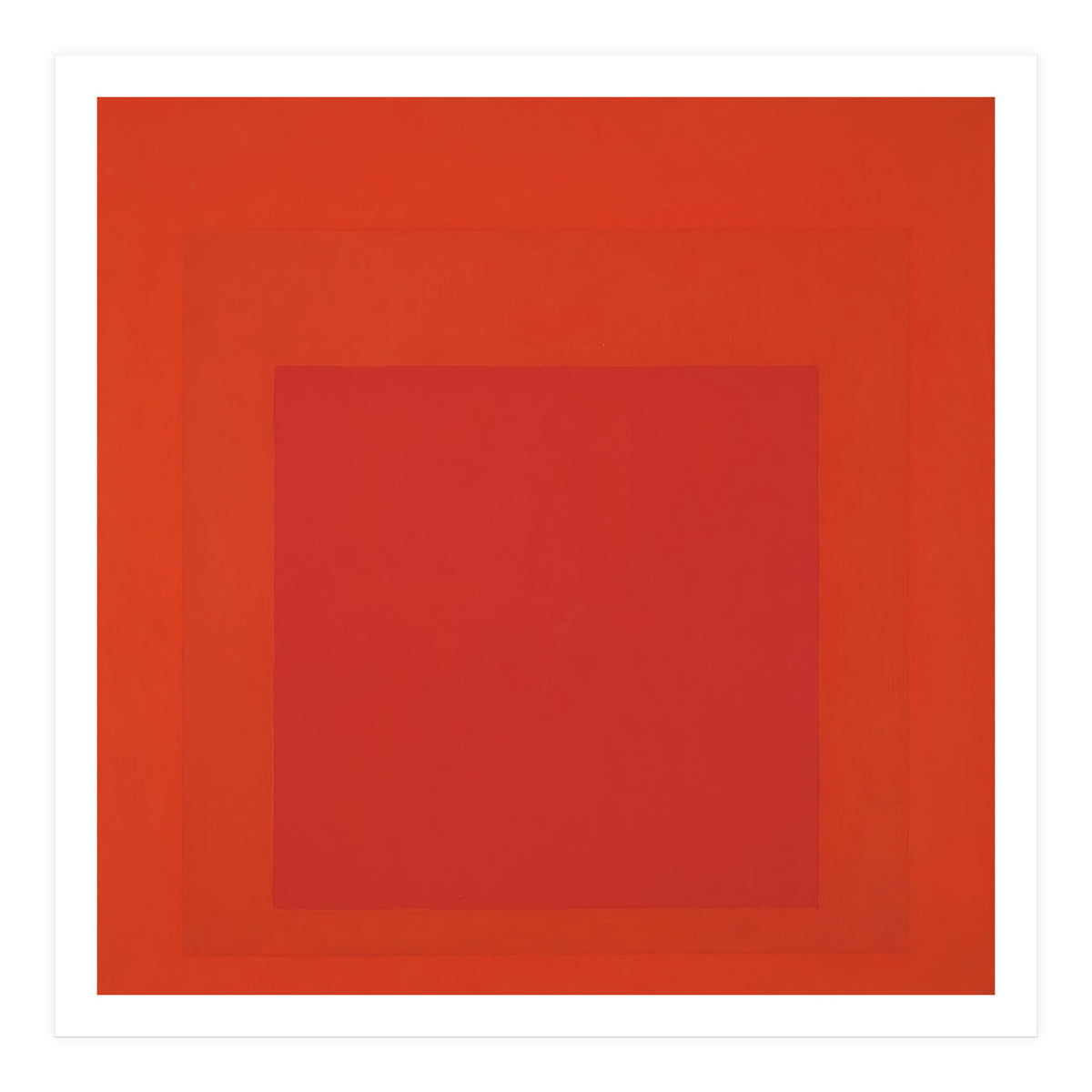 JOSEF ALBERS - HOMAGE TO THE SQUARE RED (Print Only)