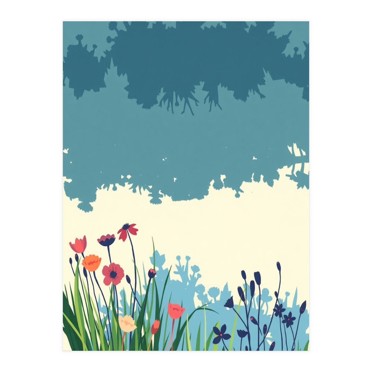 Lake Flower Nature (Print Only)