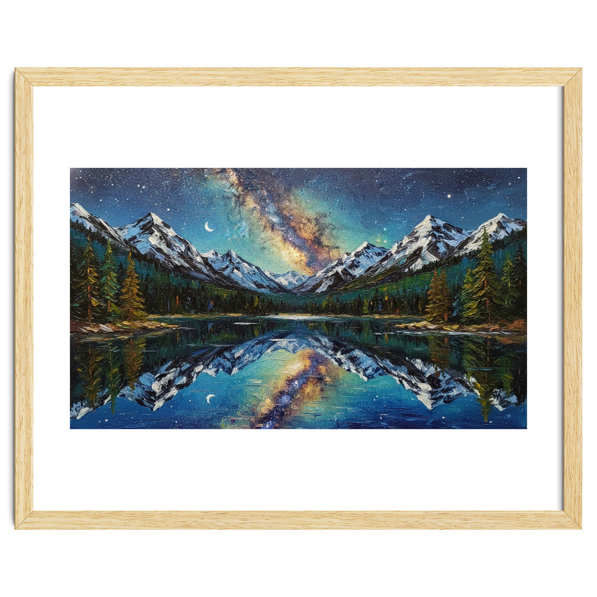 Midnight Mountain Reflection