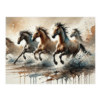Wild Horses Rush (Print Only)