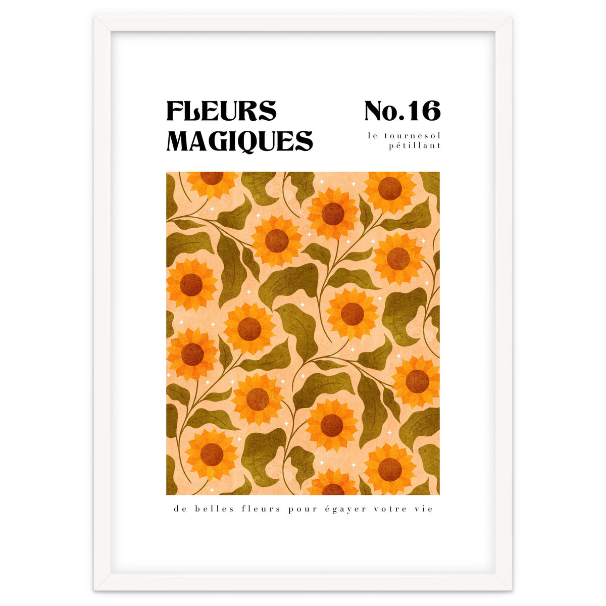 Magical Flowers No.16 Sparkling Sunflowers