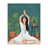 Serene Yoga Pose FitnessIllustration (Print Only) thumbnail