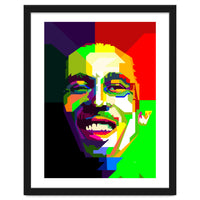 Bob Marley Reggae Icon Pop Art WPAP