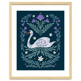 Swan Purple And Teal thumbnail