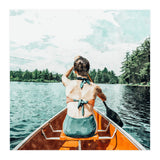Row Your Own Boat | Woman Empowerment Confidence Painting | Positive Growth Mindset Boho Adventure (Print Only) thumbnail