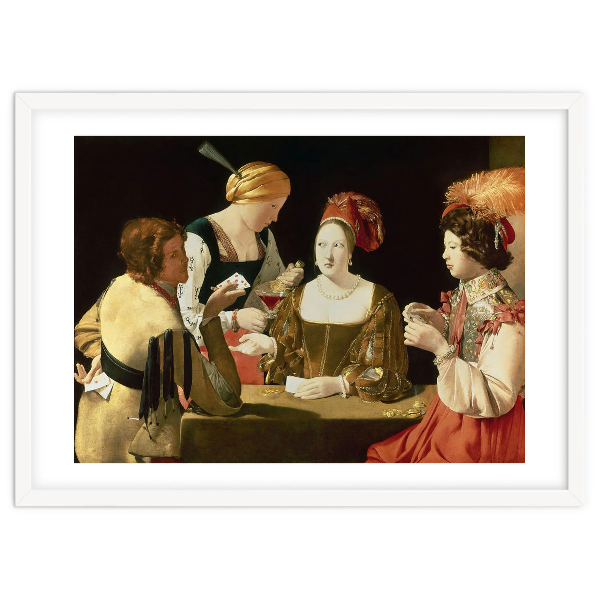 French school. The Cheater with the Ace of Diamonds. Le Tricheur à l'As de Carreaux. 17th century...