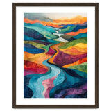 Colorful Abstract River Valley Landscape Art thumbnail