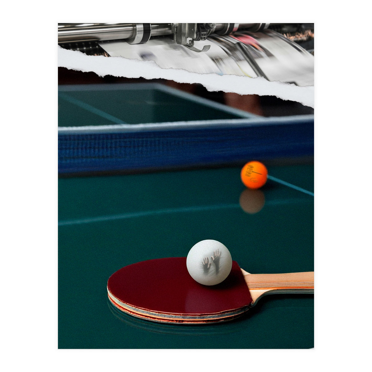 The Serve And Spin (Print Only)