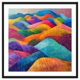 Vibrant Rainbow Rolling Hills Landscape thumbnail