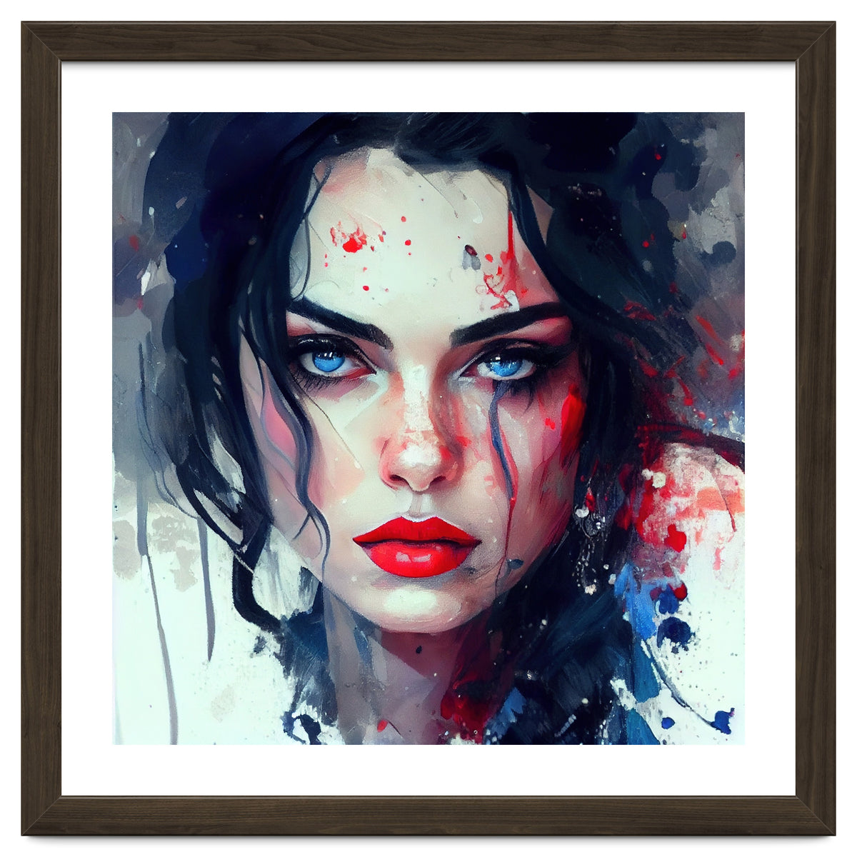 Watercolor Modern Snow White