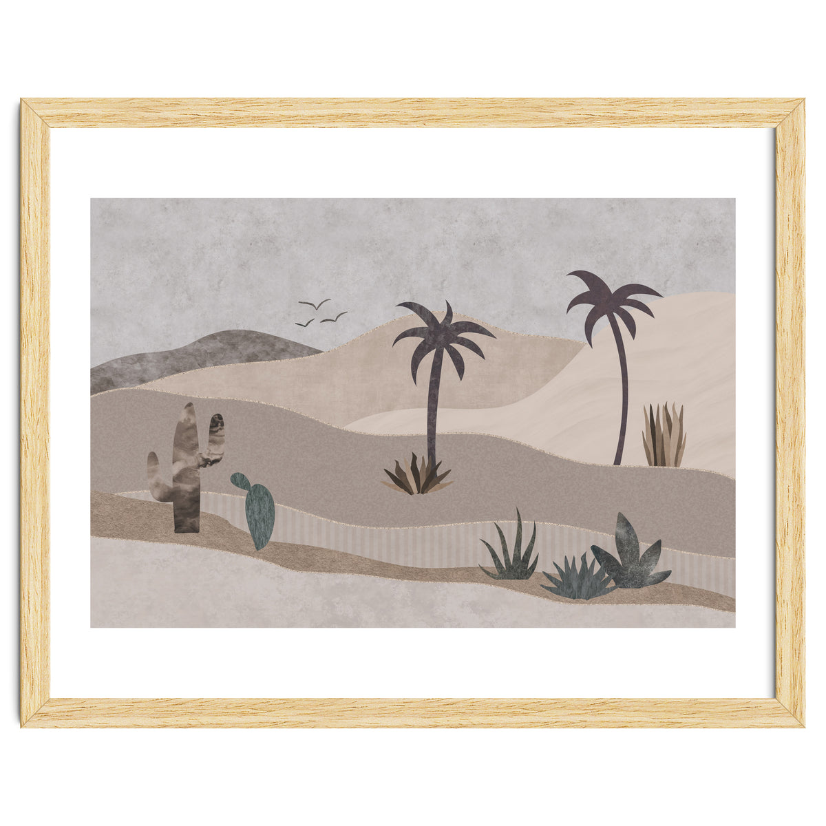 Abstract Landscape Calm Oasis