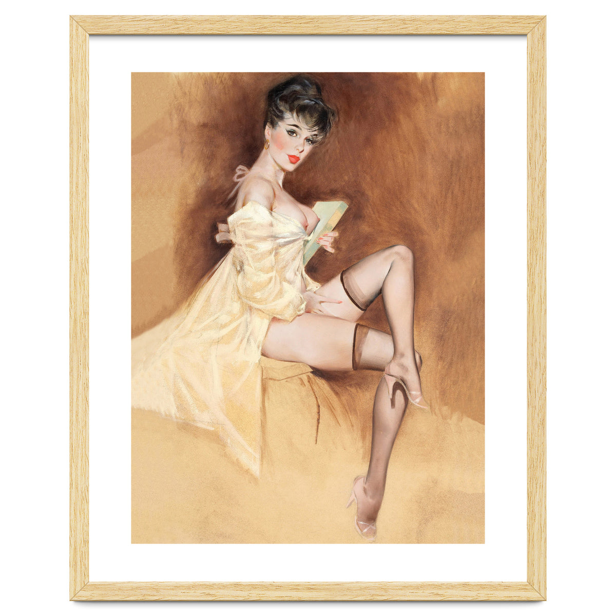 Late Portrait Of Sexy Pinup Secretary Woman