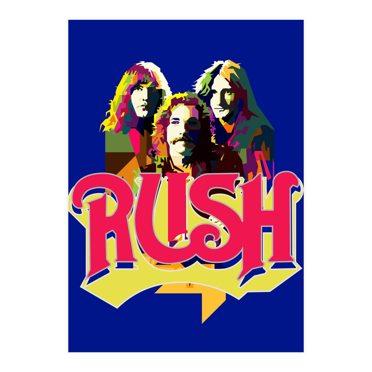 Rush Rock In Rio Pop Art WPAP (Print Only)