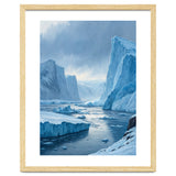 Majestic Arctic Icebergs and Glacial Valley thumbnail