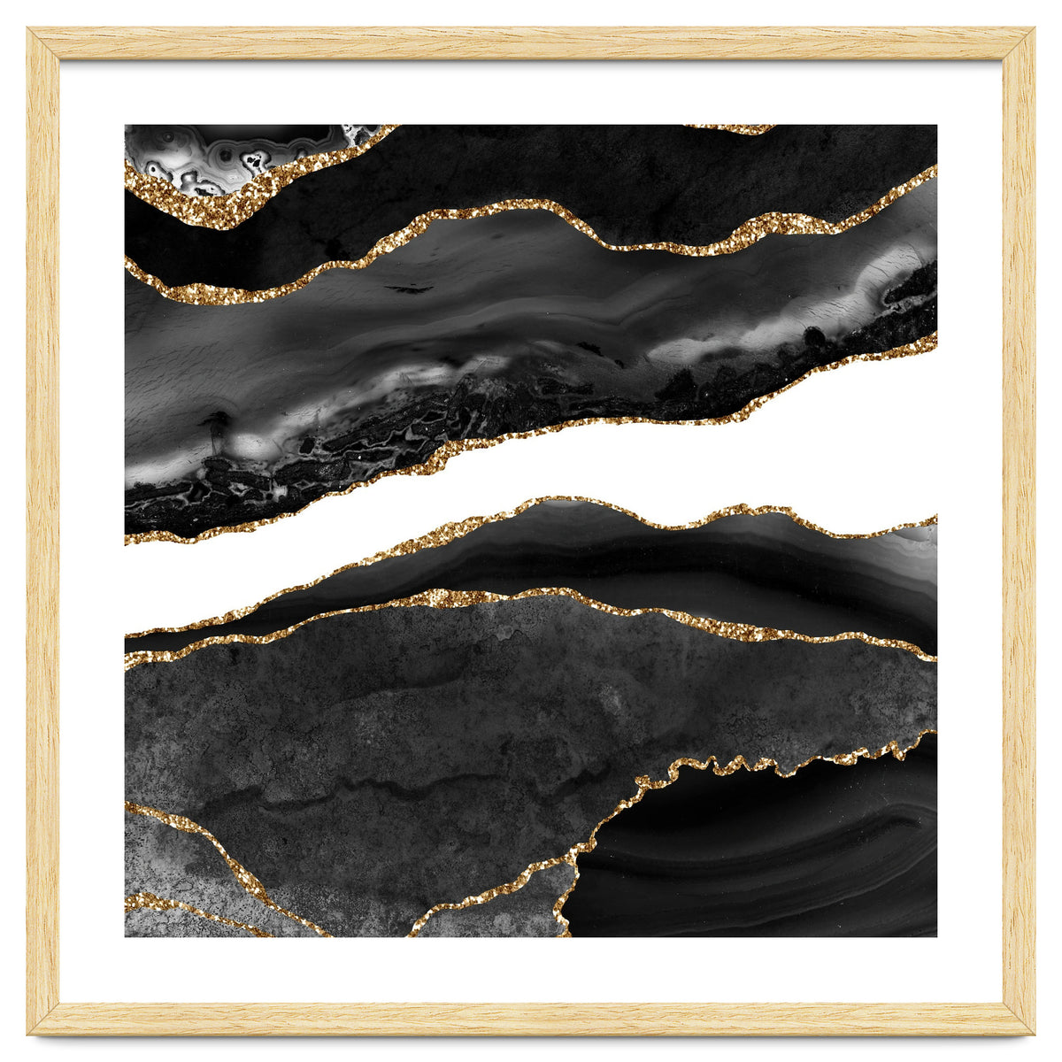 Black & Gold Agate Texture 08