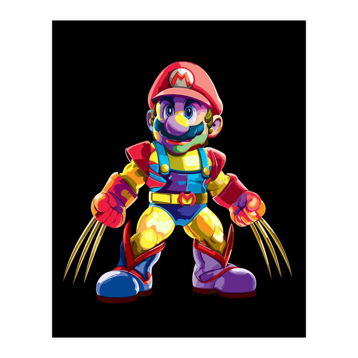 Mario Bros Action Fight Game 2 (Print Only)