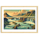 Vintage Iceland, Landscape Poster thumbnail