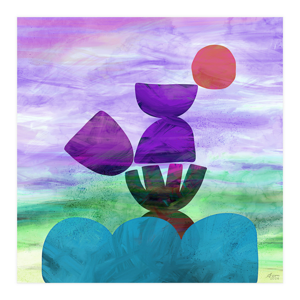 Balance (purple) (Print Only)