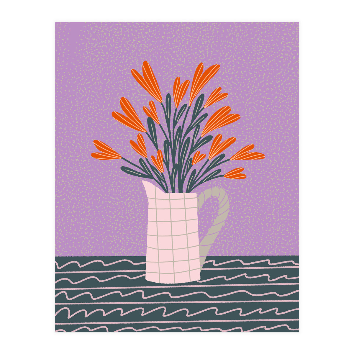 Floral Pitcher  (Print Only)