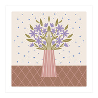 Flower Vase Mocha Mousse (Print Only)