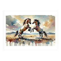 Rearing Horses (Print Only)