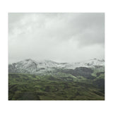 Snow-covered green mountains - Iceland (Print Only) thumbnail