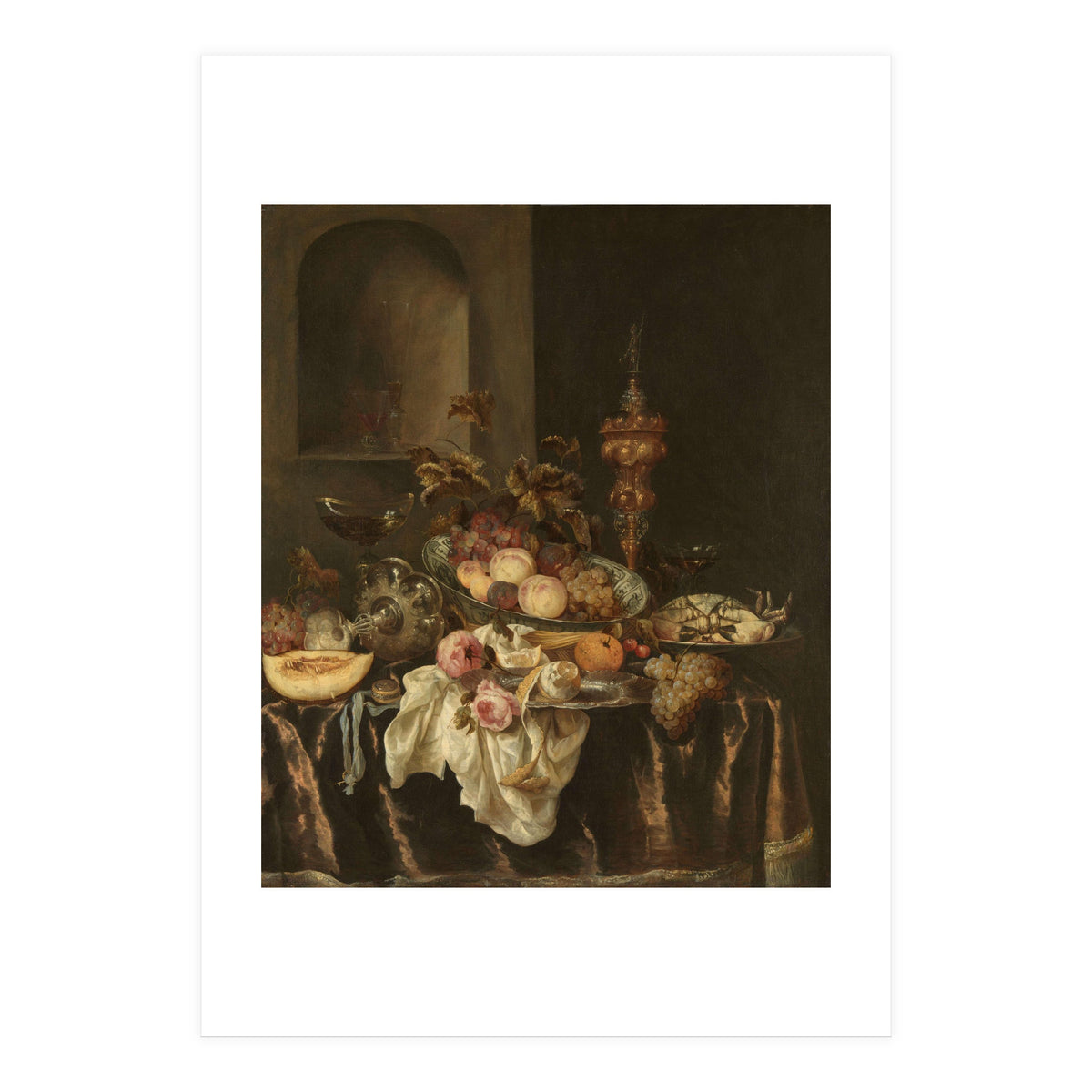 Still Life. Dating: c. 1640 - c. 1680. Measurements: h 127.5 cm × w 106.5 cm × t 3.0 cm; d 10.5 cm. (Print Only)