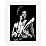 Stanley Clarke American Bassist in Grayscale thumbnail