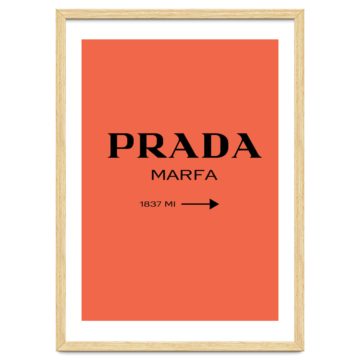 Prada Marfa, Fashion Sign Poster, Chic Decor,