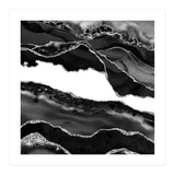 Black & Silver Agate Texture 06  (Print Only) thumbnail