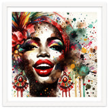 Brazilian Carnival Watercolor Portrait thumbnail