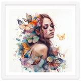 Butterfly Muse Watercolor Portrait thumbnail