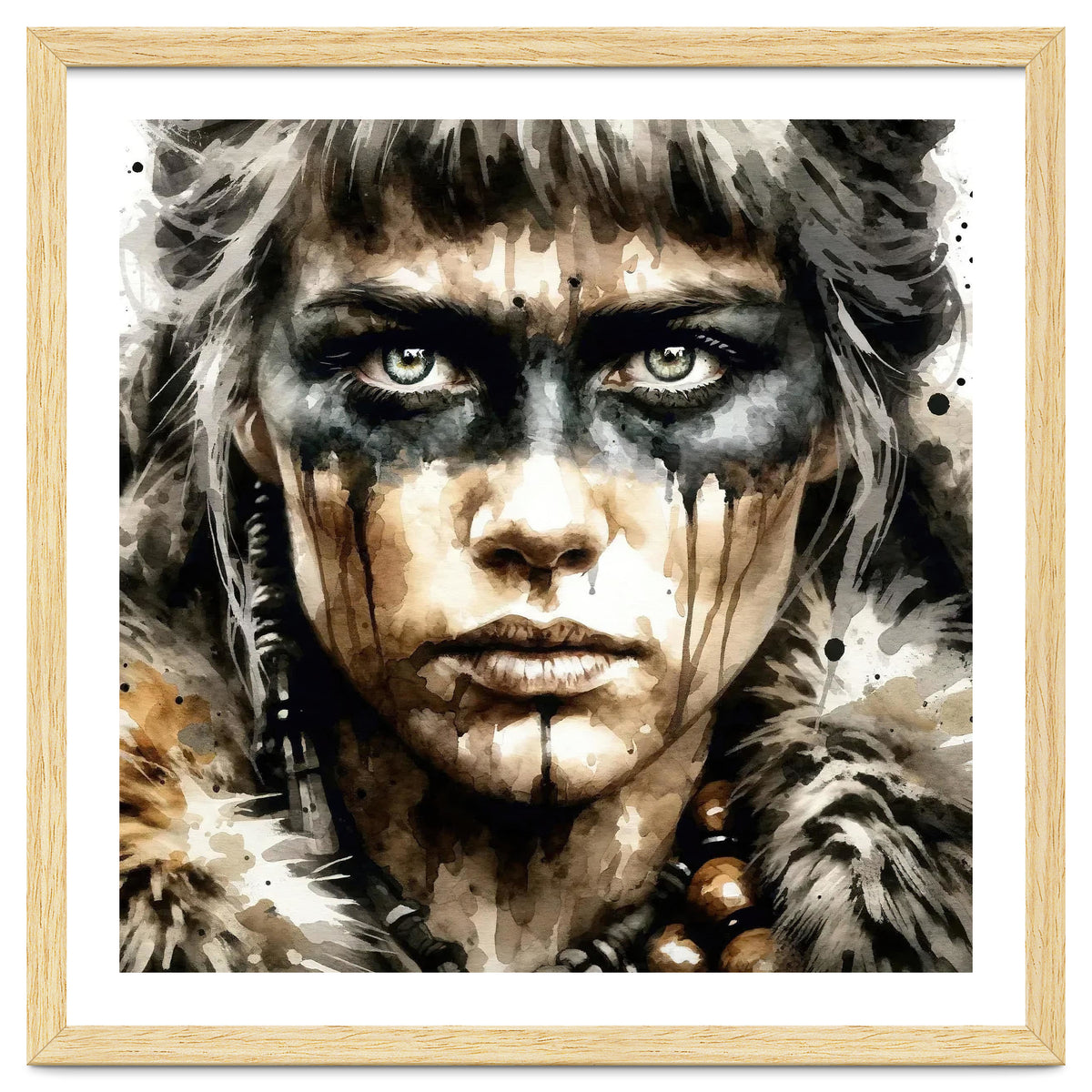 Fur Collar Warrior Portrait