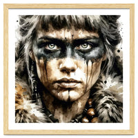 Fur Collar Warrior Portrait
