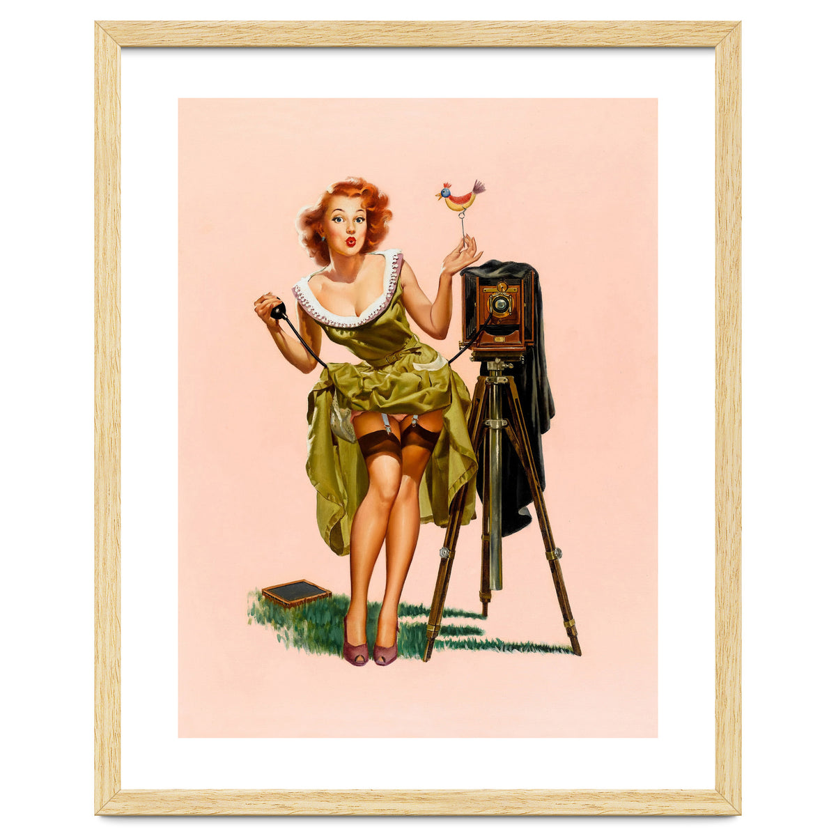 Sexy Pinup Woman On Photo Session