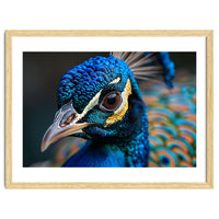 Close Up Of A Peacock Head And Eye