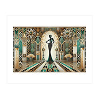 Art Deco Glamour Woman (Print Only)