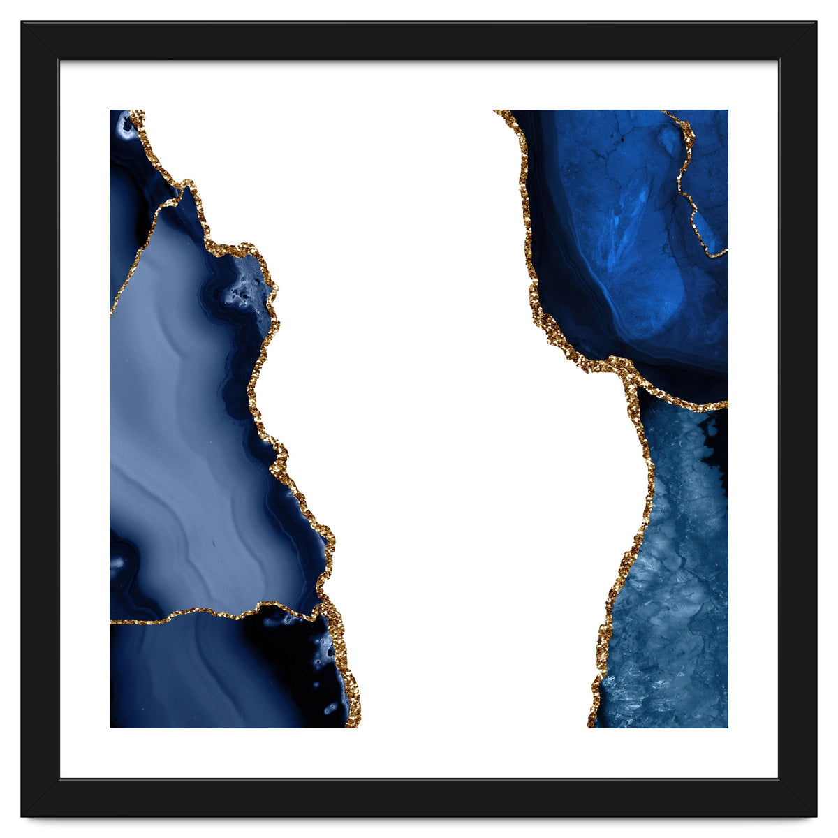 Navy & Gold Agate Texture 29