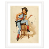 Pinup Cowgirl With A Key thumbnail