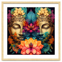 Twin Lotus Buddha Portrait
