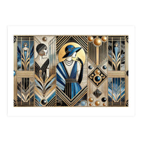 Jazz Age Sophistication In Art Deco (Print Only)