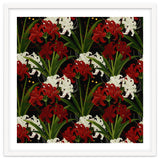 Red and White Spider Lily Flower Print Elegant Botanical Japanese Inspired Floral Artwork thumbnail
