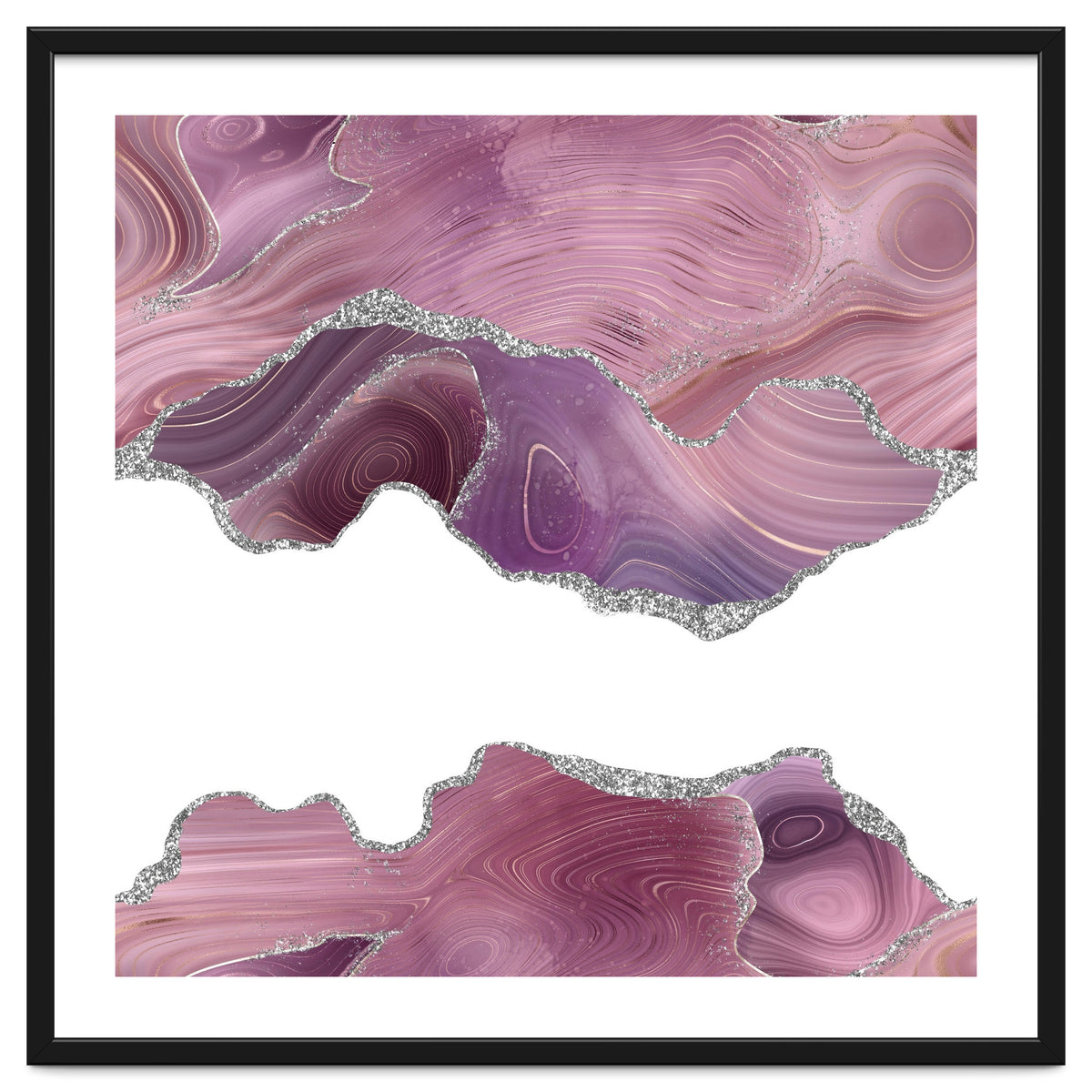 Mauve & Silver Agate Texture 07